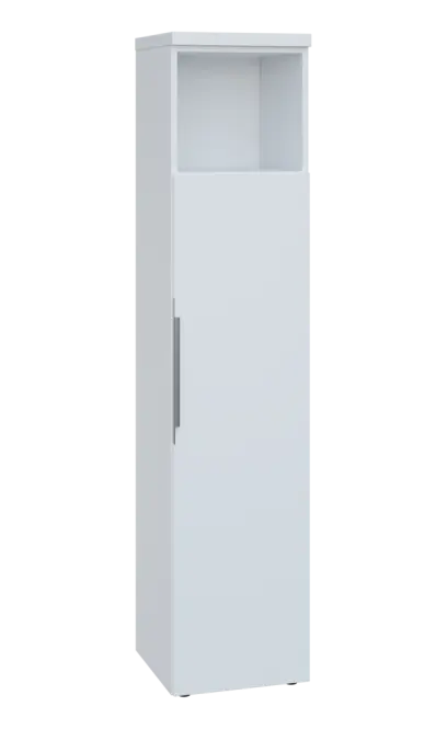 SIN 5 - 4DN kancelářská skříň, 1-dveřová/nika, pravá, 1820x400x400, bílá